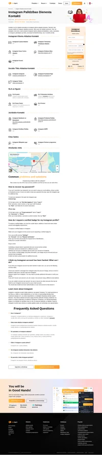 Kā sazināties ar Instagram klientu apkalpošanas dienestu, izmantojot e-pastu, tiešsaistes čata atbalstu, tālruņa numuru, sociālo mediju atbalstu un pašapkalpošanās atbalstu.