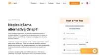 Ja meklējat jaudīgu Crisp alternatīvu, apsveriet LiveAgent. Tā ir pilnvērtīga palīdzības dienesta programmatūra ar ātrāko tērzēšanas logrīku.