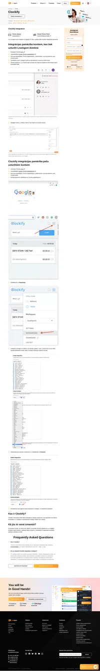 Uzlabojiet savu darbplūsmu ar Clockify, kas ir LiveAgent monitoringa integrācija. Sekojiet klientu atbalsta efektivitātei tieši no palīdzības dienesta programmatūras.