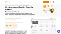 Iepazīstieties ar mūsu apskatu par LiveAgent gamifikācijas iespējām, kas izstrādātas, lai palīdzētu motivēt komandu un uzlabotu klientu apmierinātību.