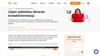 Kā sazināties ar Zapier klientu apkalpošanas dienestu, izmantojot e-pastu, tiešsaistes čatu, tālruni, sociālo mediju starpniecību un pašapkalpošanās atbalstu.