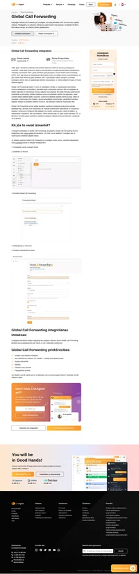 Pieredziet netraucētu darbu, integrējot Global Call Forwarding VoIP numuru ar LiveAgent sistēmu. Izpētiet mūsu informatīvo emuāra ierakstu ar praktisko ceļvedi par šo vienkāršo procedūru.