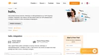 Hallo, palīdz uzņēmējiem ar biznesa interneta, telefonijas un mākoņpakalpojumiem. Uzziniet vairāk par hallo, integrāciju LiveAgent.