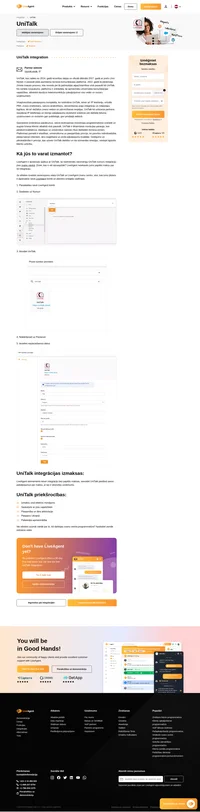 Uzlabojiet savu darbu bez liekas piepūles, sinhronizējot UniTalk VoIP numuru ar LiveAgent sistēmu. Mūsu lapa piedāvā vērtīgu ieskatu procesa optimizācijā.