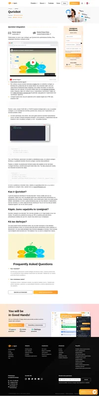 Uzlabojiet savu tērzēšanas atbalstu ar Quriobot integrāciju LiveAgent. Quirobot var automatizēt Jūsu klientu atbalstu un ietaupīt Jūsu aģentu laiku.