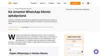 Vai meklējat veidu, kā vienmēr uzturēt saziņu ar klientiem? Izmantojot LiveAgent, WhatsApp var pārvērst par lielisku klientu apkalpošanas kanālu.