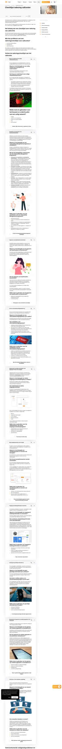 Veiligheid moet uw hoogste prioriteit zijn. Onze checklijst voor naleving van callcentra zorgt ervoor dat uw callcenter beschermd is tegen bedreigingen en lekken.