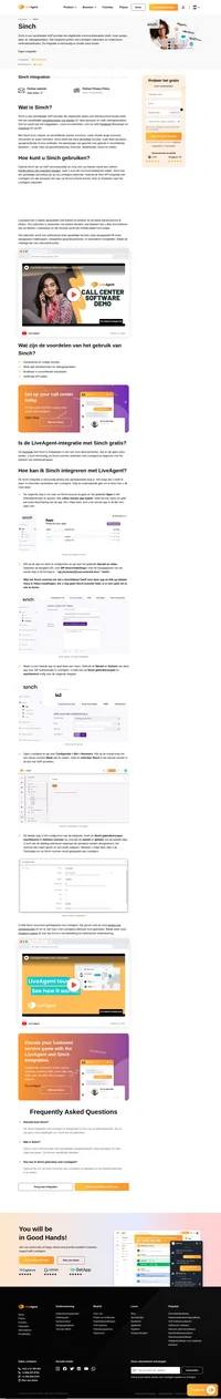 De integratie van Sinch VoIP in uw LiveAgent callcenter is binnen enkele minuten geregeld. Ontdek hoe in ons artikel.