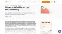 Gebruik onze emailsjablonen om externe artikels waarin uw merk wordt genoemd te delen met uw trouwe abonnees. Pronk met geweldige inhoud en genereer meer bezoekers.