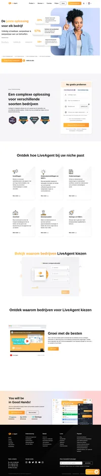 Liveagent is een helpdesk software die zich aanpast aan de behoeften van verschillende bedrijfsmodellen. Liveagent kan uw bedrijf helpen met uw klantenondersteuning.