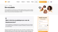 Kom meer te weten over de-escalatie. Begrijp de concepten voor klantondersteuning diepgaand met eenvoudige uitleg van professionals.
