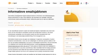 Gebruik onze informatieve emailsjablonen voor emailsamenvattingen, aankondigingen voor het hele bedrijf, geruststellende emails en meer.