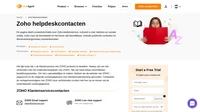 Contact opnemen met de klantenservice van ZOHO via email, live chatondersteuning, telefoonnummer, sociale media-ondersteuning en selfservice-ondersteuning.