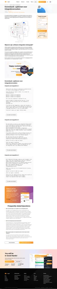 Leer hoe u beknopte en informatieve sjablonen voor integratieverzoeken voor de kennisbank maakt die u alle informatie geven die u nodig hebt.