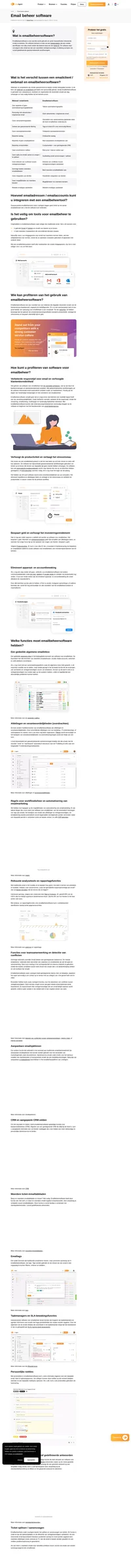 Beheer een groot aantal emails efficiënt met software voor emailbeheer. Lees meer over de voordelen, functies en meer van het emailbeheersysteem!