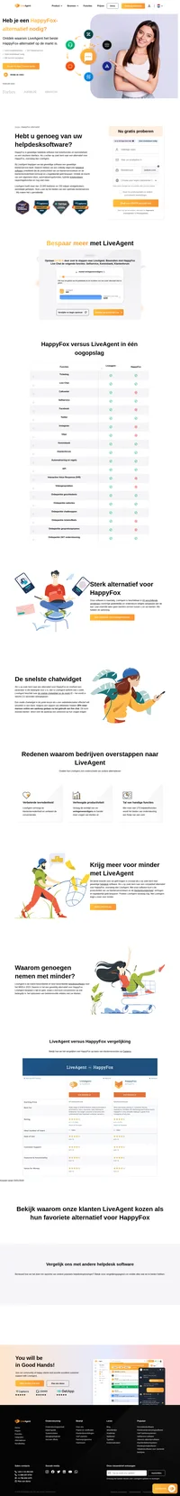 LiveAgent is een geweldig alternatief voor HappyFox. LiveAgent heeft competitieve prijzen en een overvloed aan helpdeskfuncties en integraties. Probeer het zelf.