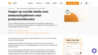 Reageer met vertrouwen op klanten met onze volledig aanpasbare sociale media-sjablonen voor product- en servicevragen.