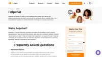 Helpchat is een functie die klanten en bezoekers de mogelijkheid geeft om klantenvertegenwoordigers te bereiken. Ze kunnen ze altijd bereiken.