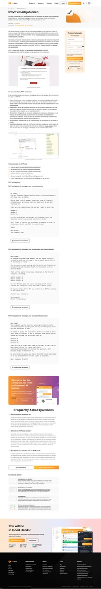 Profiteer van onze boeiende RSVP emailsjablonen voor zowel online als offline evenementen. Ontdek wat de do's en don'ts zijn met onze eenvoudige gids.