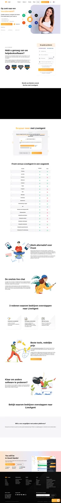 LiveAgent is een helpdeskoplossing waarmee u nog betere klantenservice kunt bieden. Email, live chat, sociale media (Facebook, Instagram en meer).
