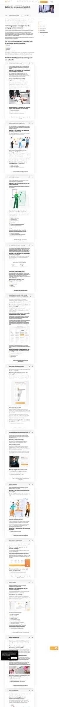 Wilt u van software provider veranderen maar weet u niet waar te beginnen? Deze ultieme checklijst voor de overstap naar een callcenter helpt u probleemloos door het proces te komen.