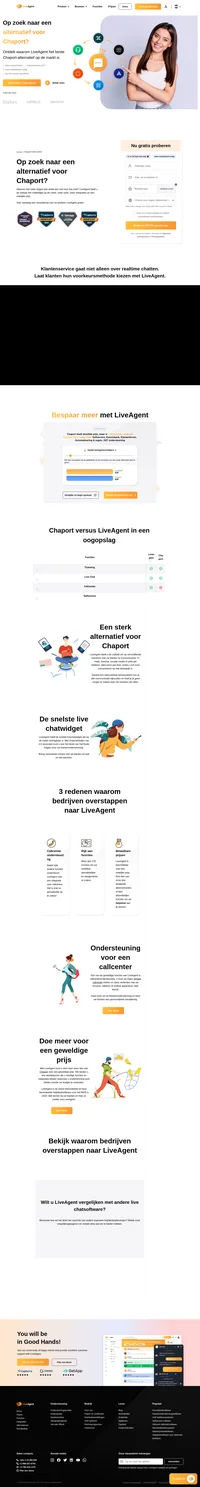 LiveAgent is een helpdeskoplossing die meerdere platforms in één interface met elkaar verbindt. Lees meer over het Chaport-alternatief en profiteer van zakelijke voordelen.