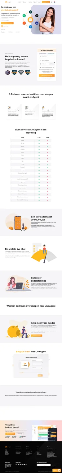 Wilt u betere telefonische ondersteuning? Probeer LiveAgent dat veel meer kan dan alleen telefoneren. Lees meer over de voordelen en belangrijkste functies van de helpdesk van LiveAgent.
