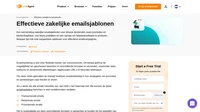 Met een zakelijke emailsjabloon kunt u snel emailcampagnes maken. Het enige wat u hoeft te doen is de sjabloon aan uw wensen aan te passen.