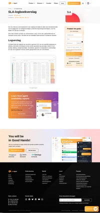 LiveAgent biedt een logboek van vervulde en gemiste SLA's van een specifiek tijdsbestek en afdeling. Individuele items kunnen worden gesorteerd door verschillende filters.