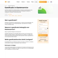 Gamificatiefuncties kunnen uw ondersteuningsteam motiveren om harder en slimmer te werken. Laat uw vertegenwoordigers na verloop van tijd badges en niveaus verdienen.