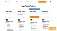 LiveAgent-abonnementen beginnen bij €15/agent/maand en omvatten emailticketing, live chatfunctie, kennisbank en meer. Het volledige pakket is beschikbaar voor €69/agent/maand.