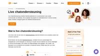 Live chat is één van de tools van helpdesksoftware waarmee klanten via uw website contact met u kunnen opnemen.