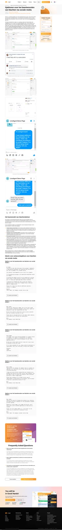 Ervaart u klachten van klanten op social media? Gebruik onze sjablonen voor het beantwoorden van klachten op sociale media om het klantenverloop te verminderen en het vertrouwen te herstellen.