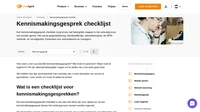 Hoe kunt u meer deals sluiten door met uw potentiële klanten te praten? Onze checklijst voor kennismakingsgesprekken helpt u uw verkoop te maximaliseren.