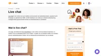 Live chat, ook wel live chatsoftware genoemd, is een online communicatietool waarmee u in realtime kunt chatten met uw websitebezoekers.