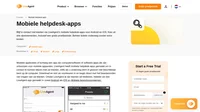 Volg op wat er gebeurt als u niet achter uw laptop zit. LiveAgent heeft een mobiele helpdesk app voor zowel iOS als Android.