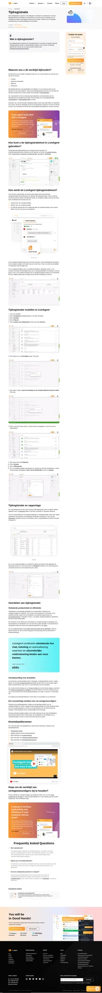 Volg de tijd op die wordt besteed aan het afhandelen van een ticket met tijdregistratie. Tijdregistratie werkt automatisch wanneer een vertegenwoordiger actief is in een ticket.