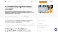 U zult nooit al uw klanten tevreden kunnen stellen, maar met deze checklijst voor gesprekskwaliteit van de klantenservice kunt u uitstekende ondersteuning bieden aan degenen die dit het meest nodig hebben.