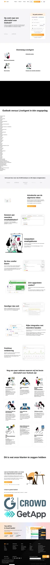 LiveAgent is een geweldig Outlook alternatief voor klantenondersteuningsteams. Ontdek de kracht van de algemene inbox, hybride ticketstroom en veel meer.