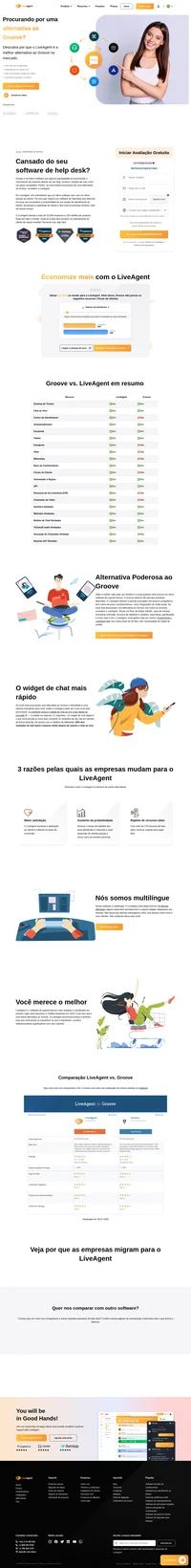 Procurando por uma alternativa ao Groove? O LiveAgent é a solução help de desk perfeita, com mais de 179 recursos e mais de 40 integrações.