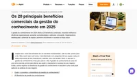 Explore os 20 principais benefícios da gestão do conhecimento em empresas prósperas. Melhore a eficiência, aumente o lucro e promova a inovação hoje.
