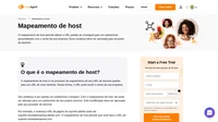 O mapeamento de host é um processo de mapeamento do URL de domínio padrão para um URL de outro domínio. Dessa forma, o URL pode incluir o nome da sua empresa.