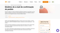 Experimente nossos modelos de e-mail de confirmação de pedido que já estão prontos e totalmente personalizáveis, que certamente impulsionarão suas conversões e receita.