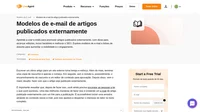 Confira nossos modelos de e-mail para promover artigos publicados externamente com backlinks para o seu site. Tenha mais visualizações com essas dicas simples!