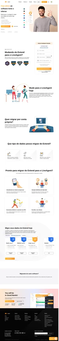 Quer migrar seus dados do Extend para uma solução diferente? Dê uma olhada no LiveAgent e veja os benefícios. Comece seu teste gratuito hoje.