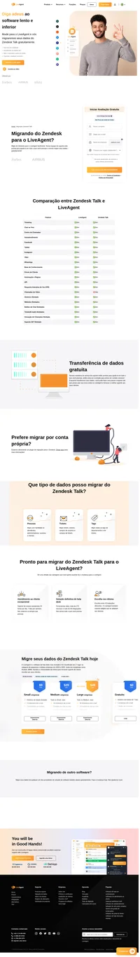 LiveAgent é o software de help desk mais avaliado e classificado em 1º lugar na categoria de pequenas e médias empresas em 2020. Junte-se a empresas como Huawei, BMW, Yamaha e a Universidade de Oxford para fornecer suporte de primeira qualidade aos seus clientes. LiveAgent é gratuito para sempre ou escolha um dos nossos três planos pagos.