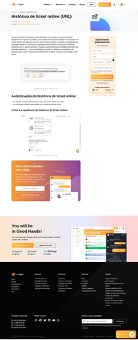 Compartilhe conversas e pedidos anteriores dos seus clientes com o Histórico de Ticket Online. Você pode ativar e desativar esse recurso se quiser.