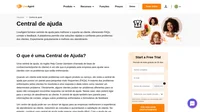 Uma central de ajuda (também chamada de base de conhecimento/portal do cliente) é um site criado pela empresa para ajudar os clientes com os problemas que enfrentam.