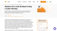 É a primeira vez que você está escrevendo modelos de e-mail cativantes da Black Friday e da Cyber Monday? Inspire-se com nossos 10 modelos personalizáveis e linhas de assunto!
