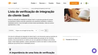 Não permita que qualquer sinal de alerta em potencial cause uma perda precoce de clientes. Confira nossa lista de verificação de integração de clientes de SaaS e tome as medidas necessárias.